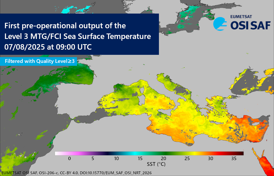 first pre-operational data of the Level 3 MTG/FCI SST