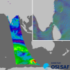 Oceansat-3 25 km wind vectors