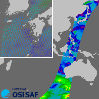 HY-2C 25 km wind vectors