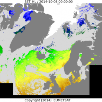High Latitude Sea and Ice Surface Temperature