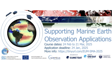 Supporting Marine Earth Observation Applications, 24 February - 21 March 2025
