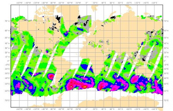 Daily coverage of ascending HY-2C orbits