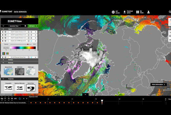 OSI SAF  Wind, Sea Ice and SST Products on EUMETView