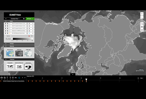 OSI SAF Blended Global Sea Ice Concentration Climate and Interim Climate Data Records for Northern Hemisphere